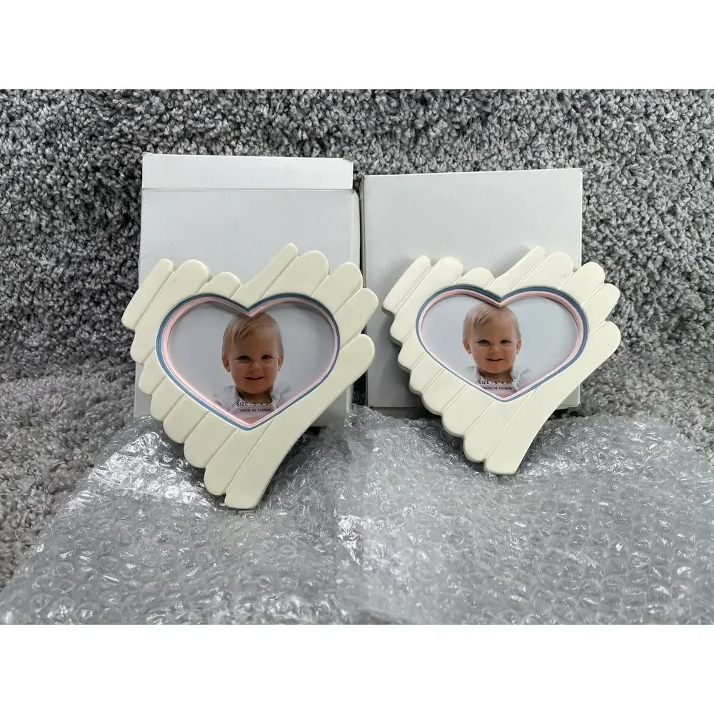 Heart Shaped Picture Frames Photo Bundle Set Of 2 Size 5
